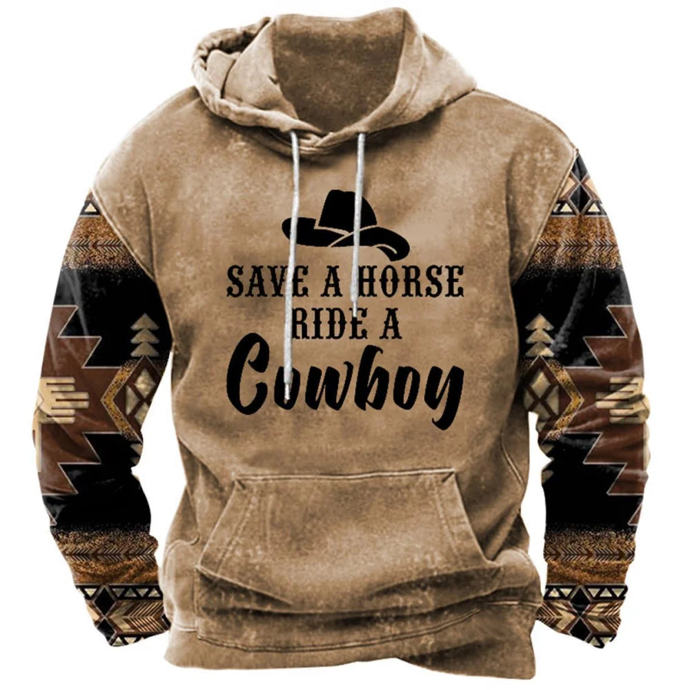 Western Cowboy Men s Hoodie Rorijoy