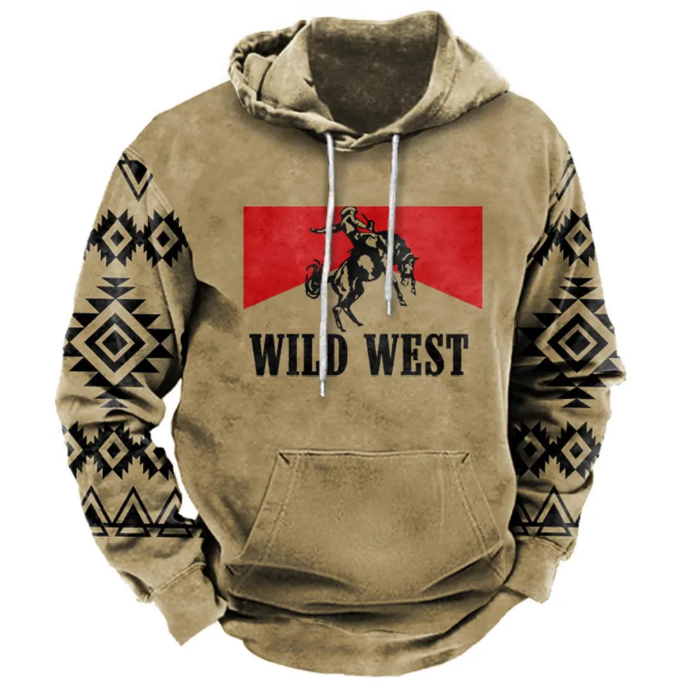 Western Cowboy Men's Hoodie